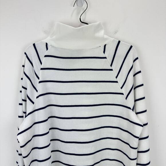 J.Crew Striped Navy and White Women's Top - Picture 9 of 12
